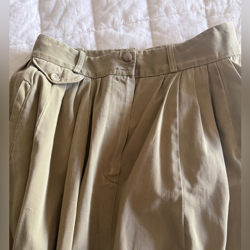 Ralph Lauren Olive Green A-Line Maxi Skirt - Picture 2 of 7